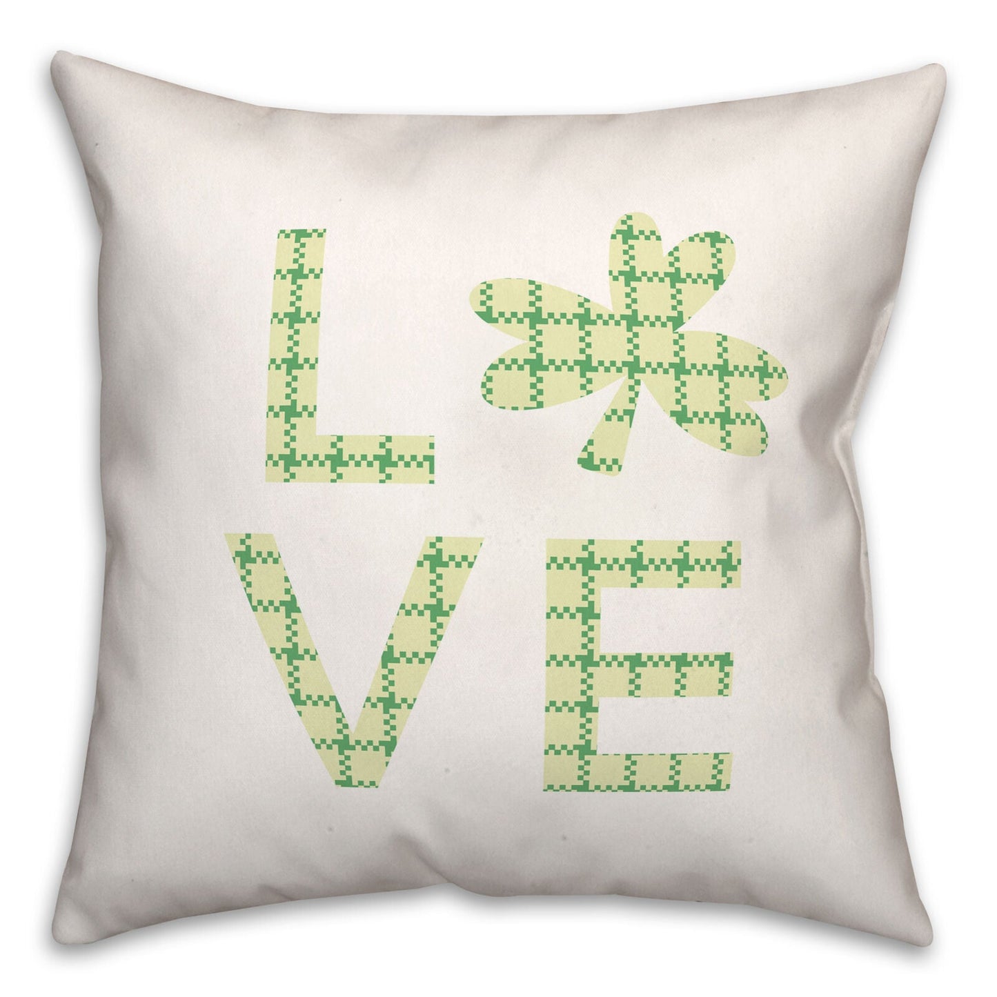 Creative Products Love Clover 18 x 18 Spun Poly Pillow